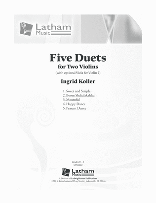 Five Duets for Two Violins