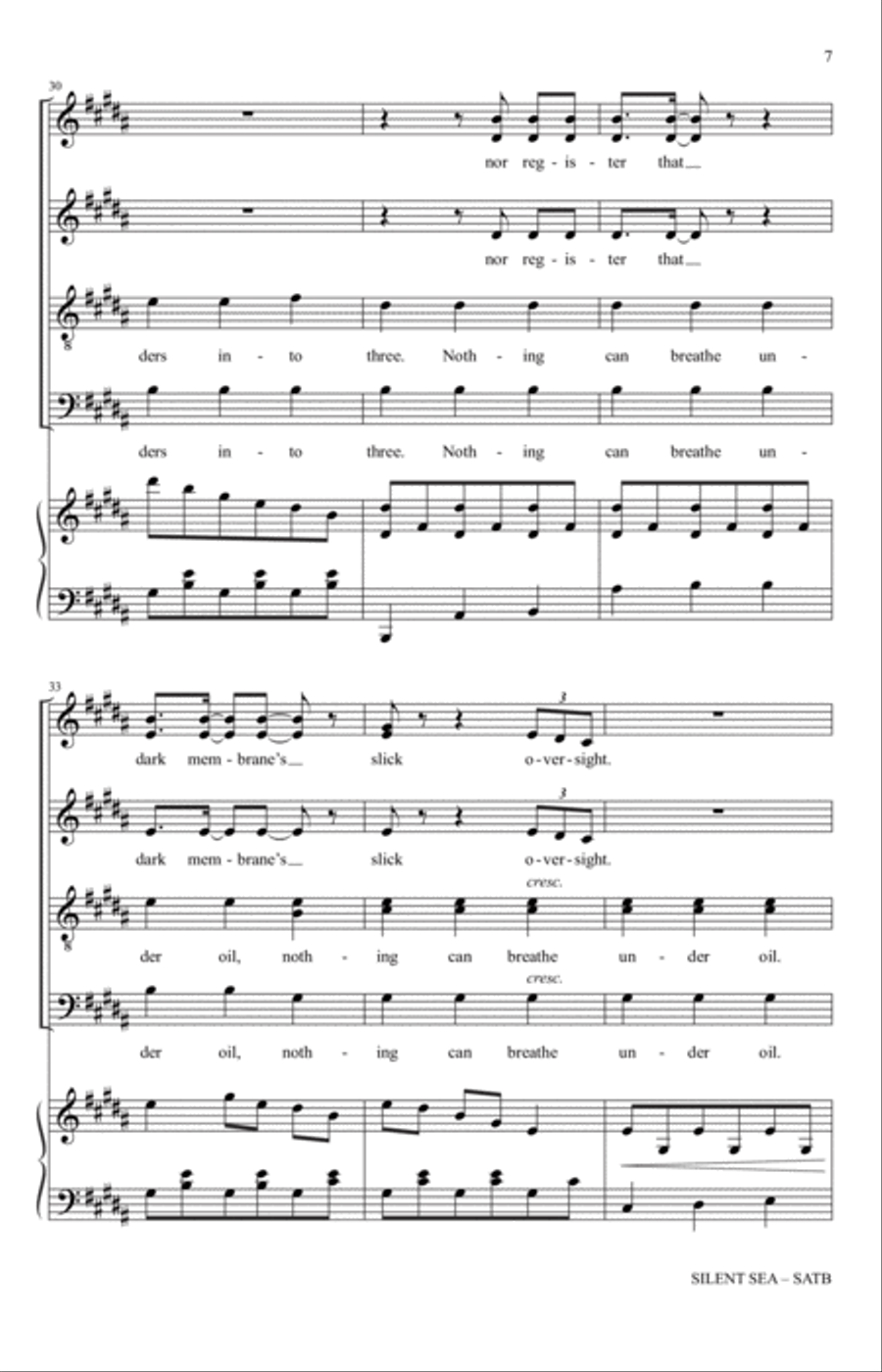 Silent Sea 4-Part scores gallery preview page 5