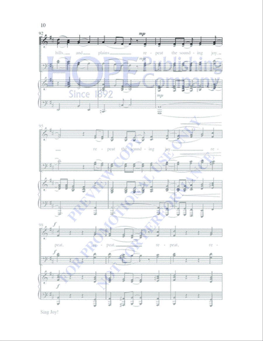 Joy! 4-Part scores gallery preview page 13