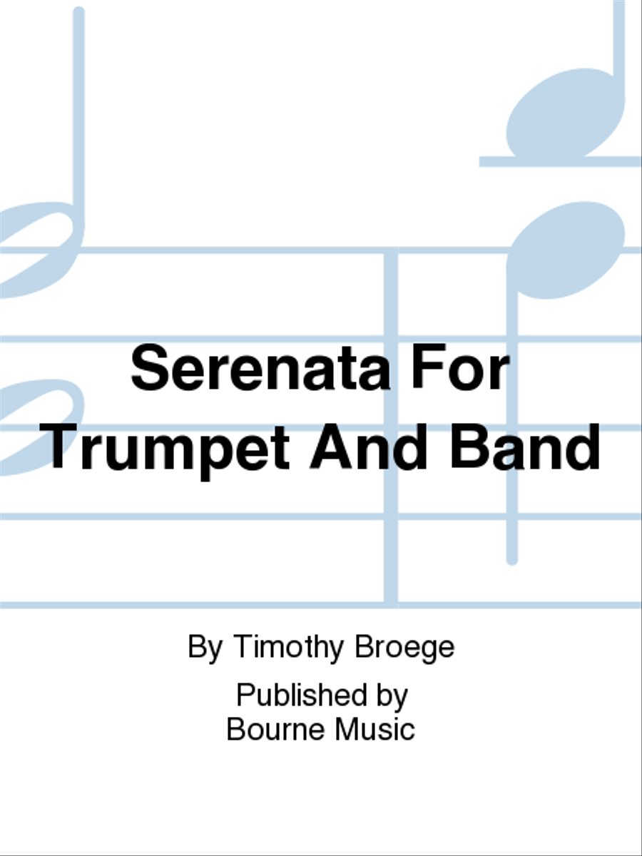 Serenata For Trumpet And Band Concert Band scores gallery preview page 1
