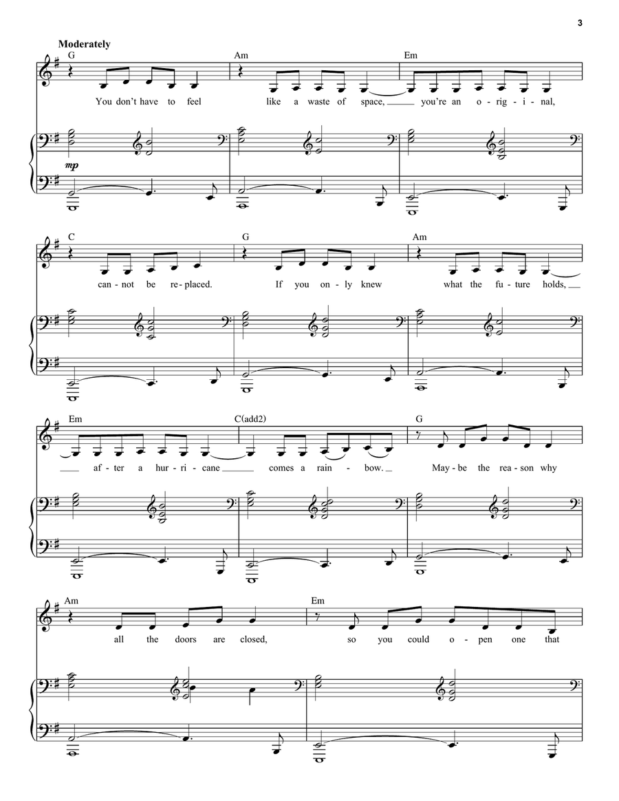 Firework (from Moulin Rouge! The Musical) Voice scores gallery preview page 3