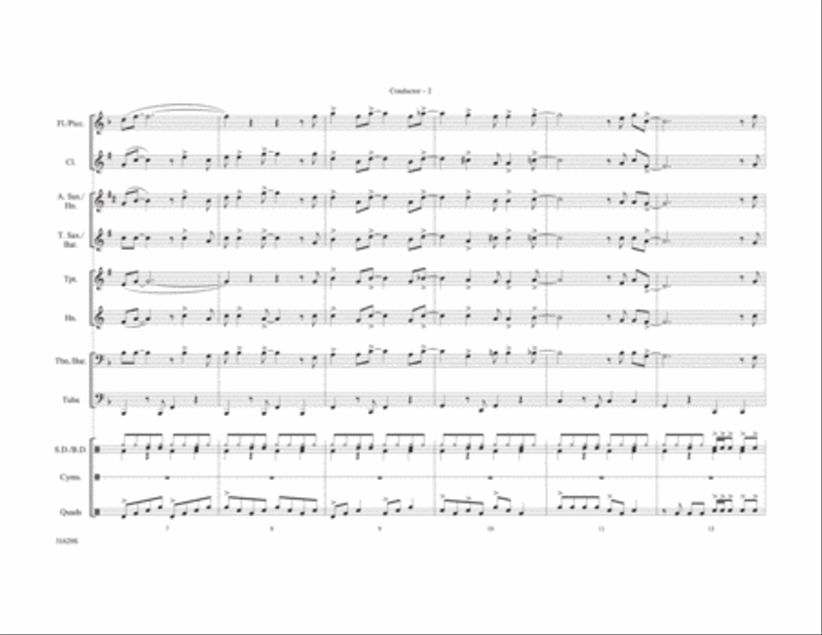 Honky Tonk Women Honky Tonk Women Marching Band scores gallery preview page 3
