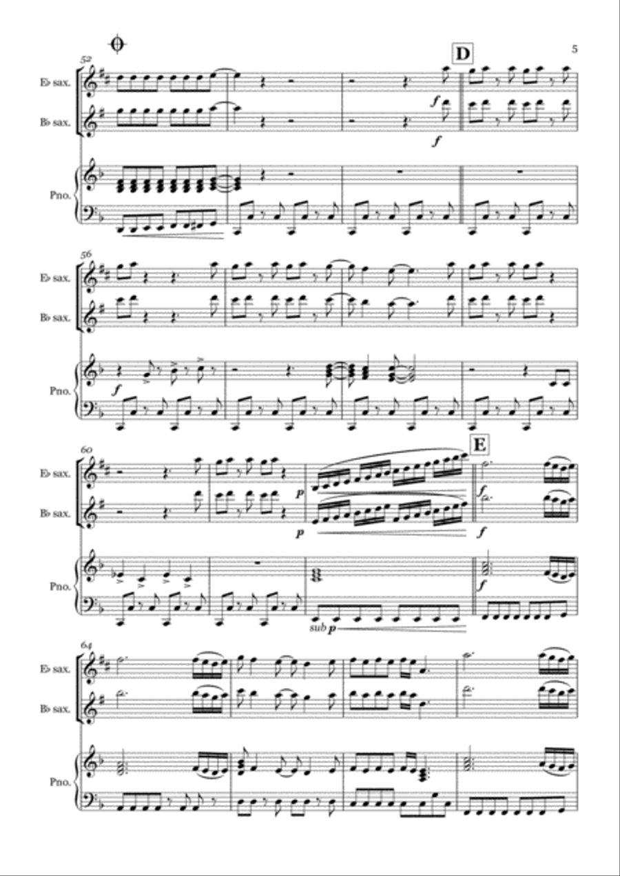 Don't Stop Me Now Small Ensemble scores gallery preview page 5