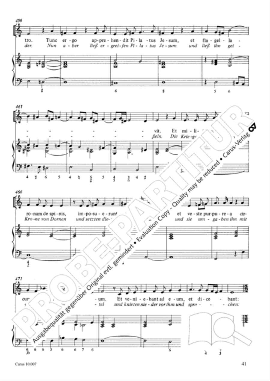 St. John Passion (Johannes-Passion) TB scores gallery preview page 42