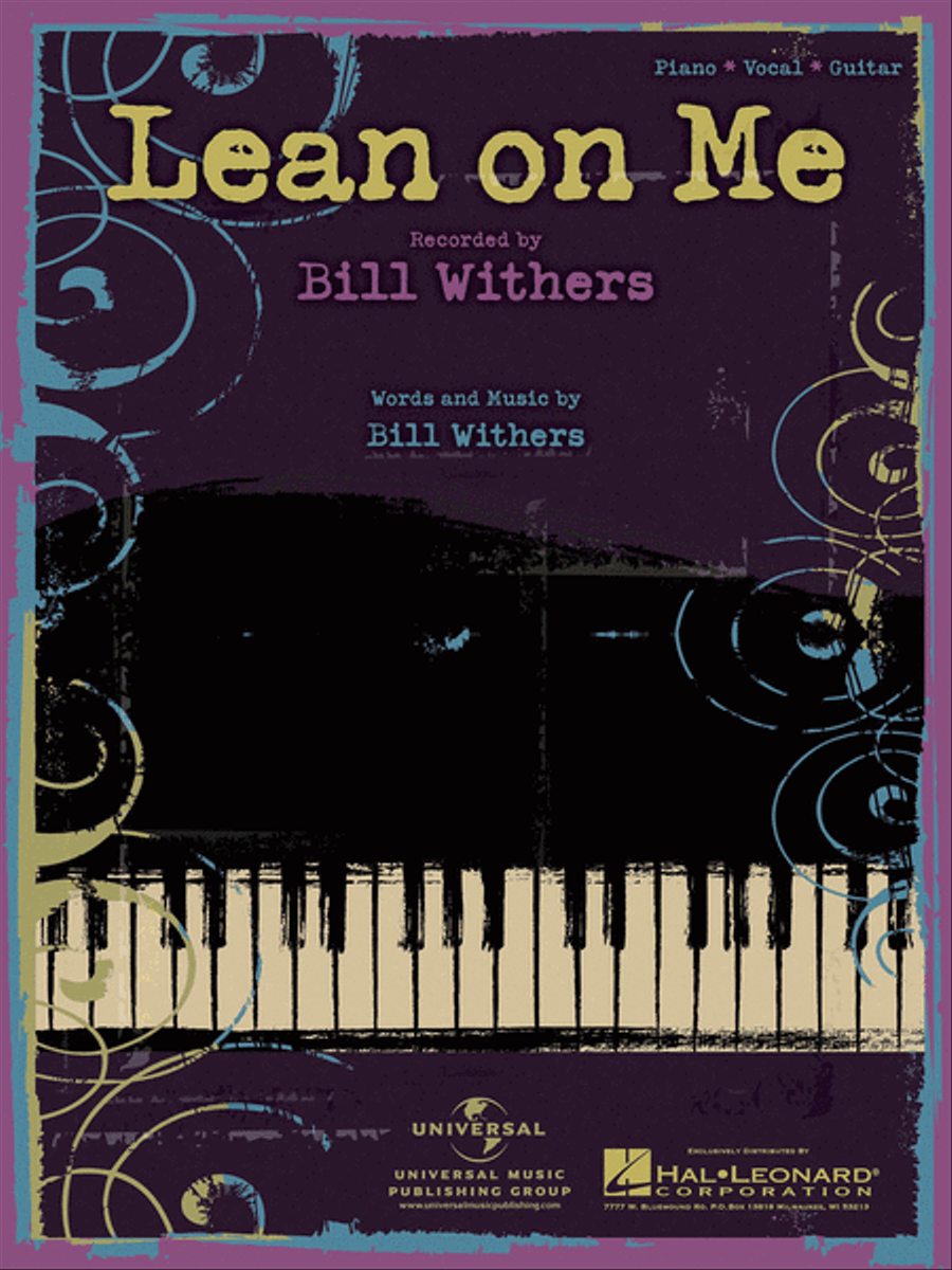 Lean on Me Piano, Vocal, Guitar scores gallery preview page 1