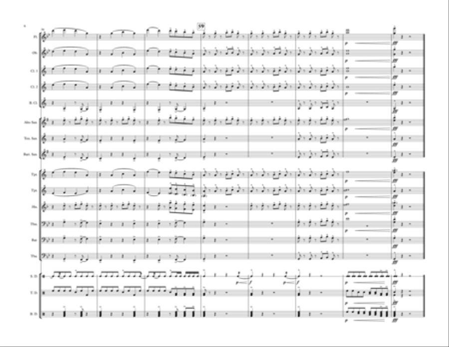 Hip Hop Band - for marching band or pep band Pep Band scores gallery preview page 6