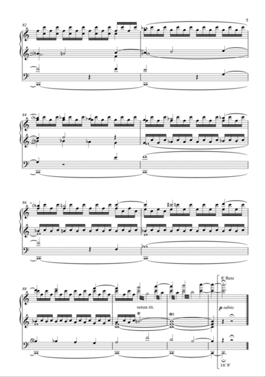 Interstellar Organ Solo scores gallery preview page 5