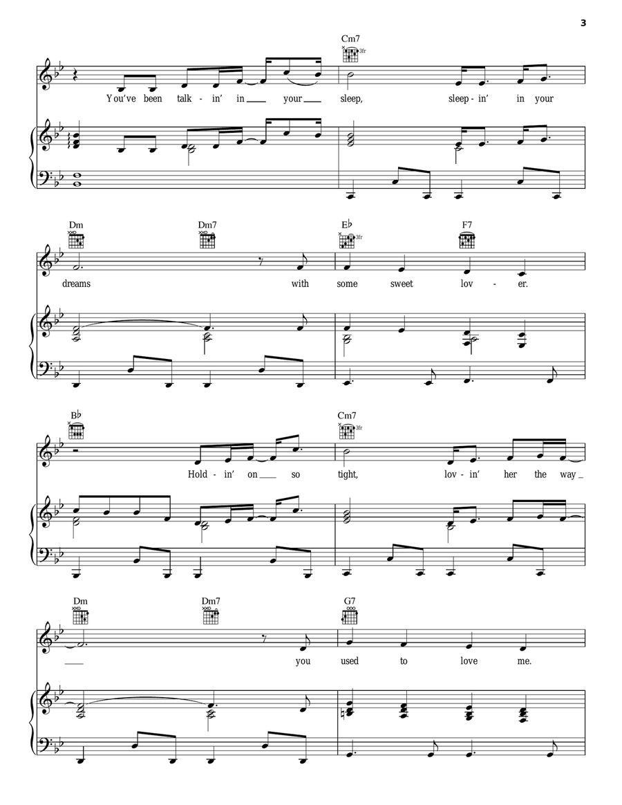 Talkin' In Your Sleep Piano, Vocal, Guitar scores gallery preview page 3