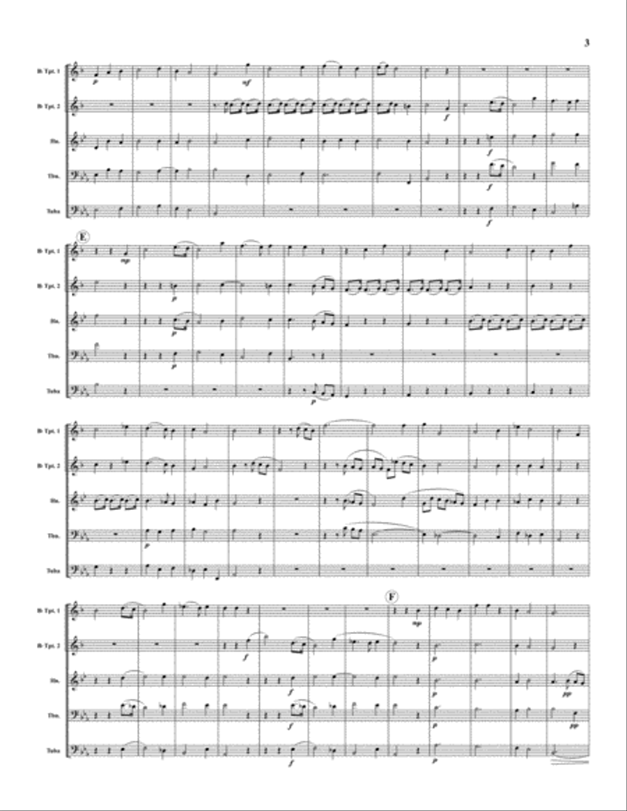 I Know That My Redeemer Lives Brass Quintet scores gallery preview page 4