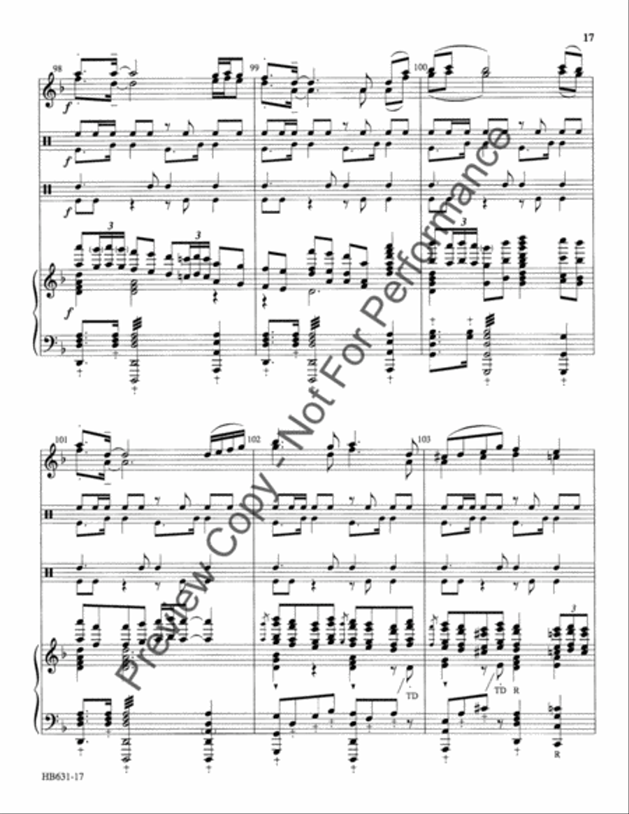 Serenata de Campanas - full score Handbell Choir scores gallery preview page 18