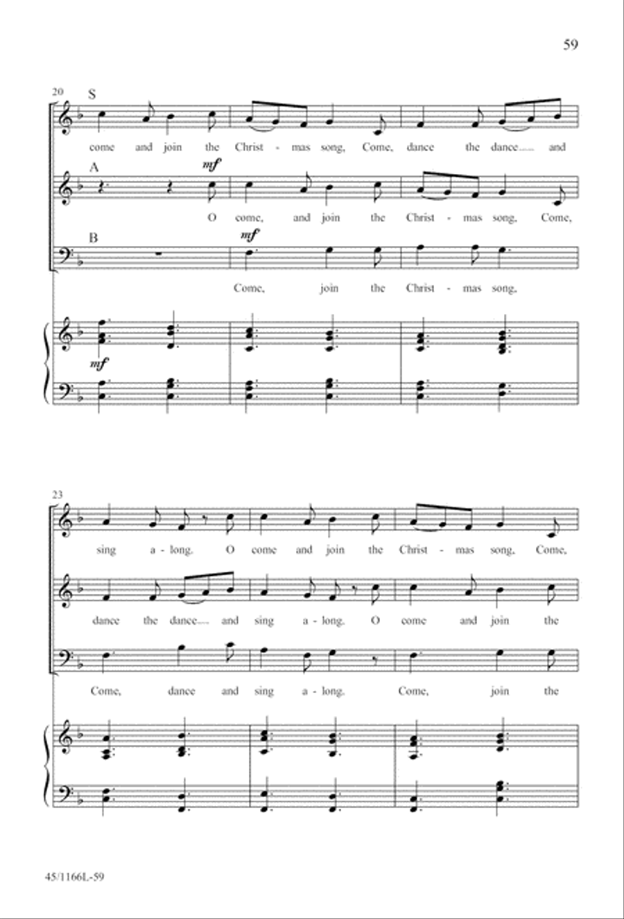 12 Carols for about 12 Singers 3-Part scores gallery preview page 60
