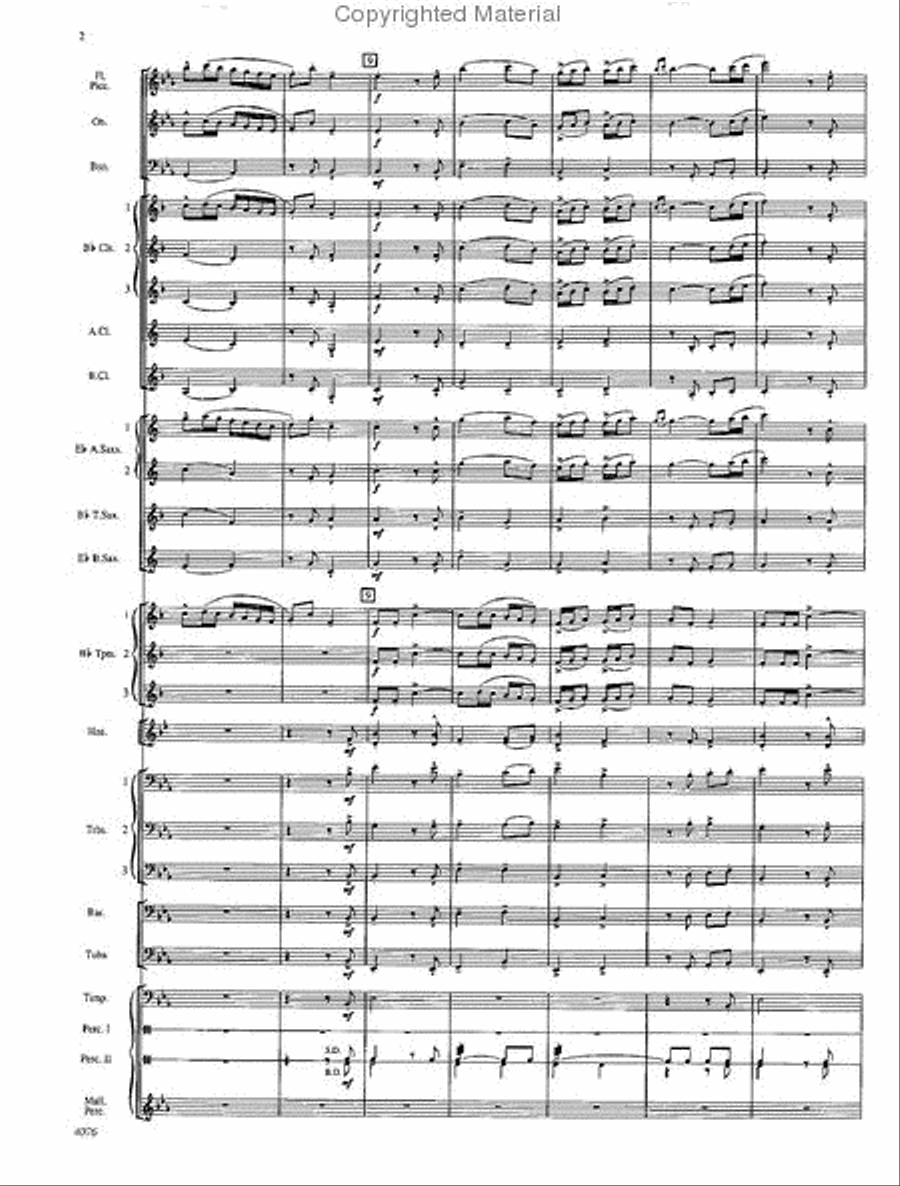West Highlands Sojourn Concert Band scores gallery preview page 3