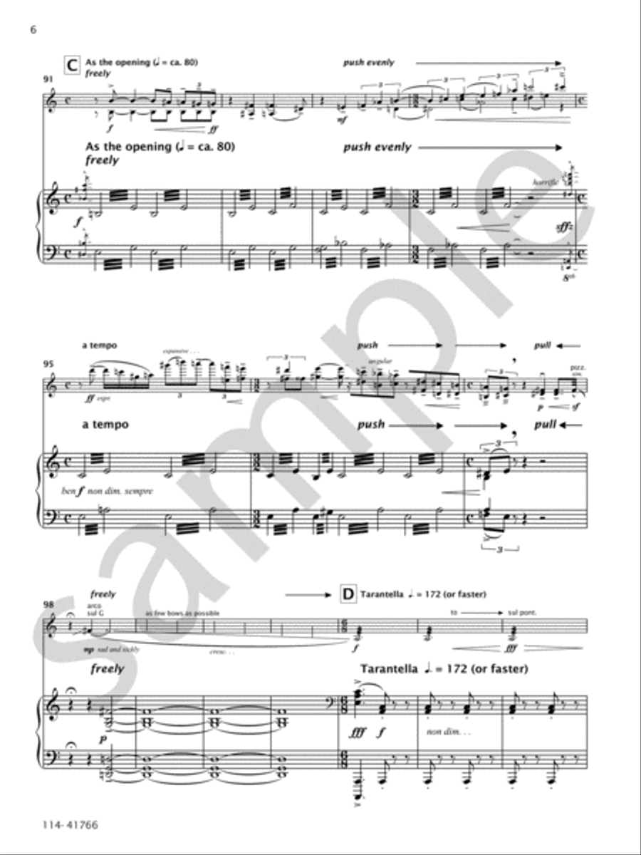 Bitten at the Opera Chamber Music scores gallery preview page 8