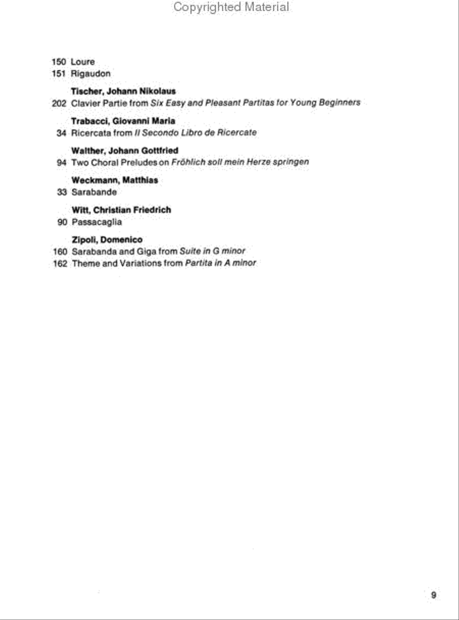 An Anthology of Piano Music Volume 1: The Baroque Period Piano Solo scores gallery preview page 6
