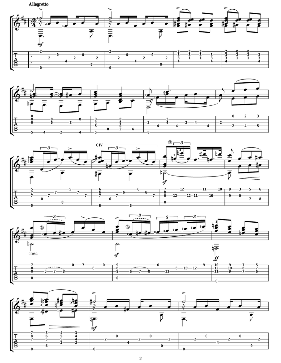 Swanee Swanee Electric Guitar scores gallery preview page 2