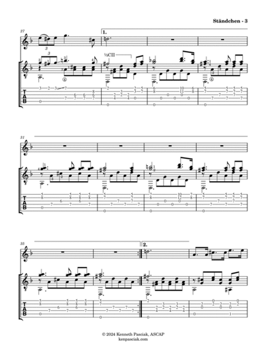 Ständchen (for Flute or Violin & Guitar) image number null