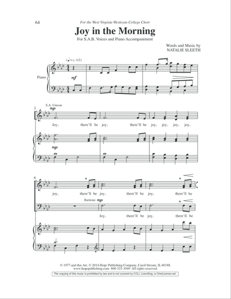 Easy Anthems, Vol. 4 3-Part scores gallery preview page 65