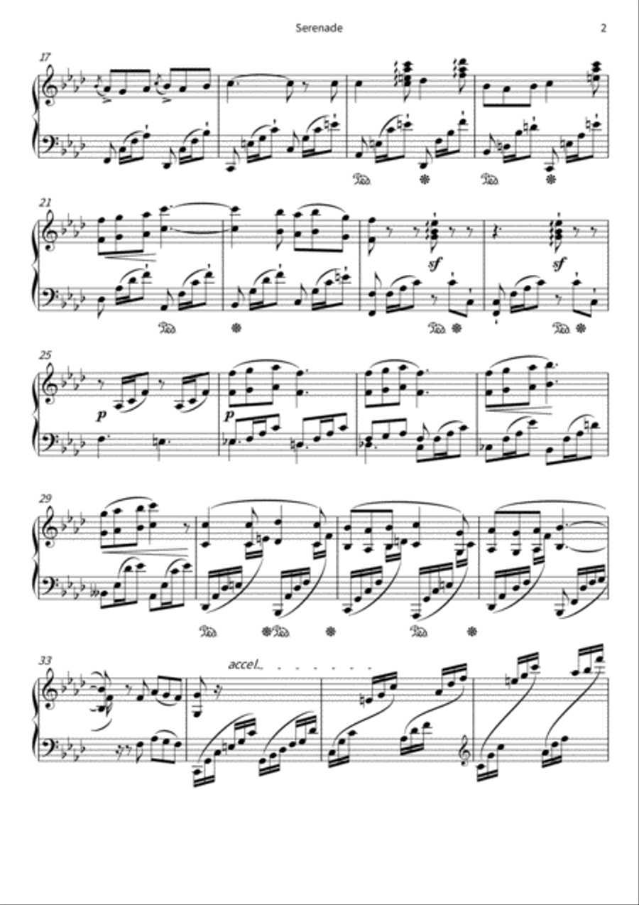Serenade Serenade Piano Solo scores gallery preview page 4