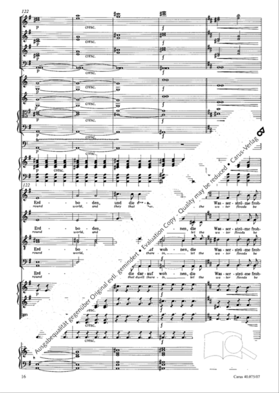 Psalm 98 (Der 98. Psalm) 4-Part scores gallery preview page 27