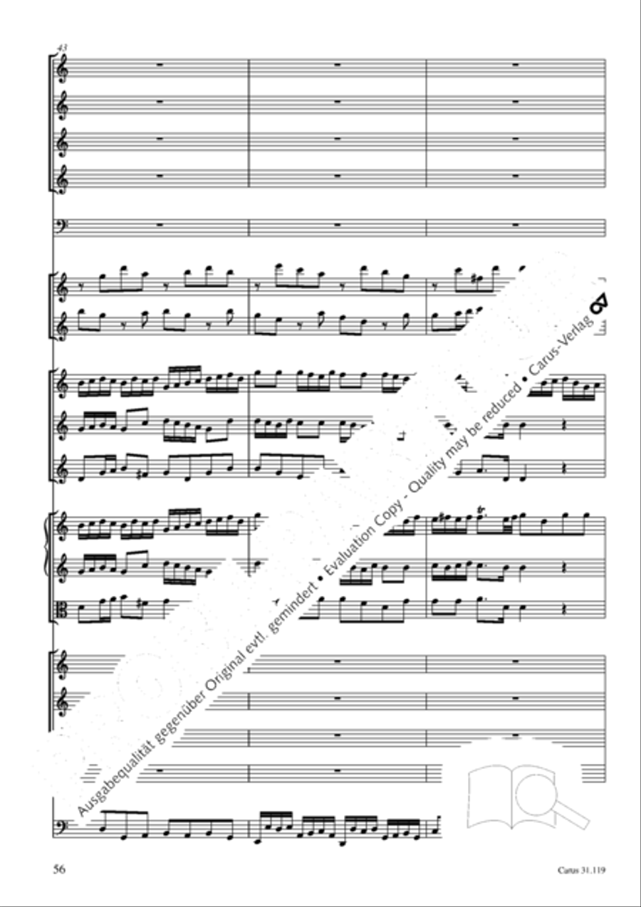 Praise the Lord, O Jerusalem (Preise, Jerusalem, den Herrn) 4-Part scores gallery preview page 57