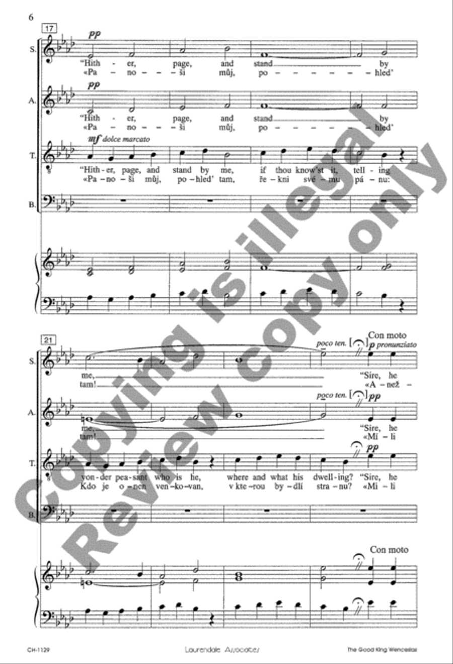 The Good King Wenceslas The Good King Wenceslas 4-Part scores gallery preview page 5