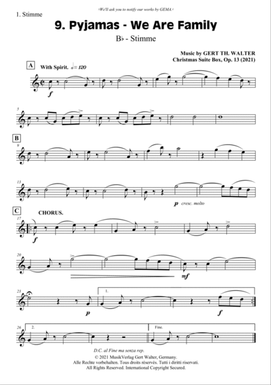 Pyjamas - We Are Family School and Community scores gallery preview page 5