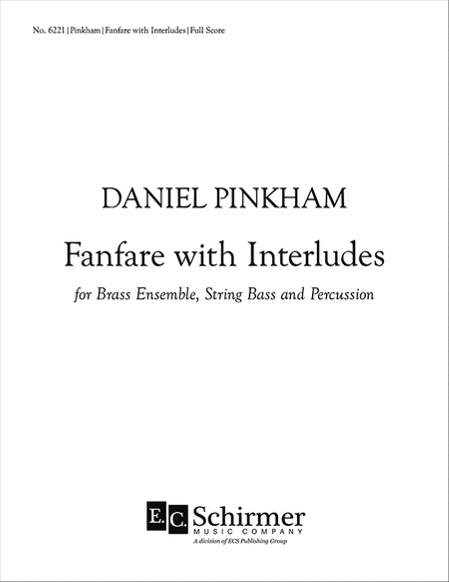 Fanfare with Interludes Brass Ensemble scores gallery preview page 1