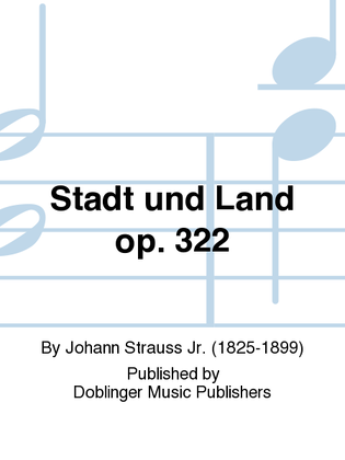 Book cover for Stadt und Land op. 322