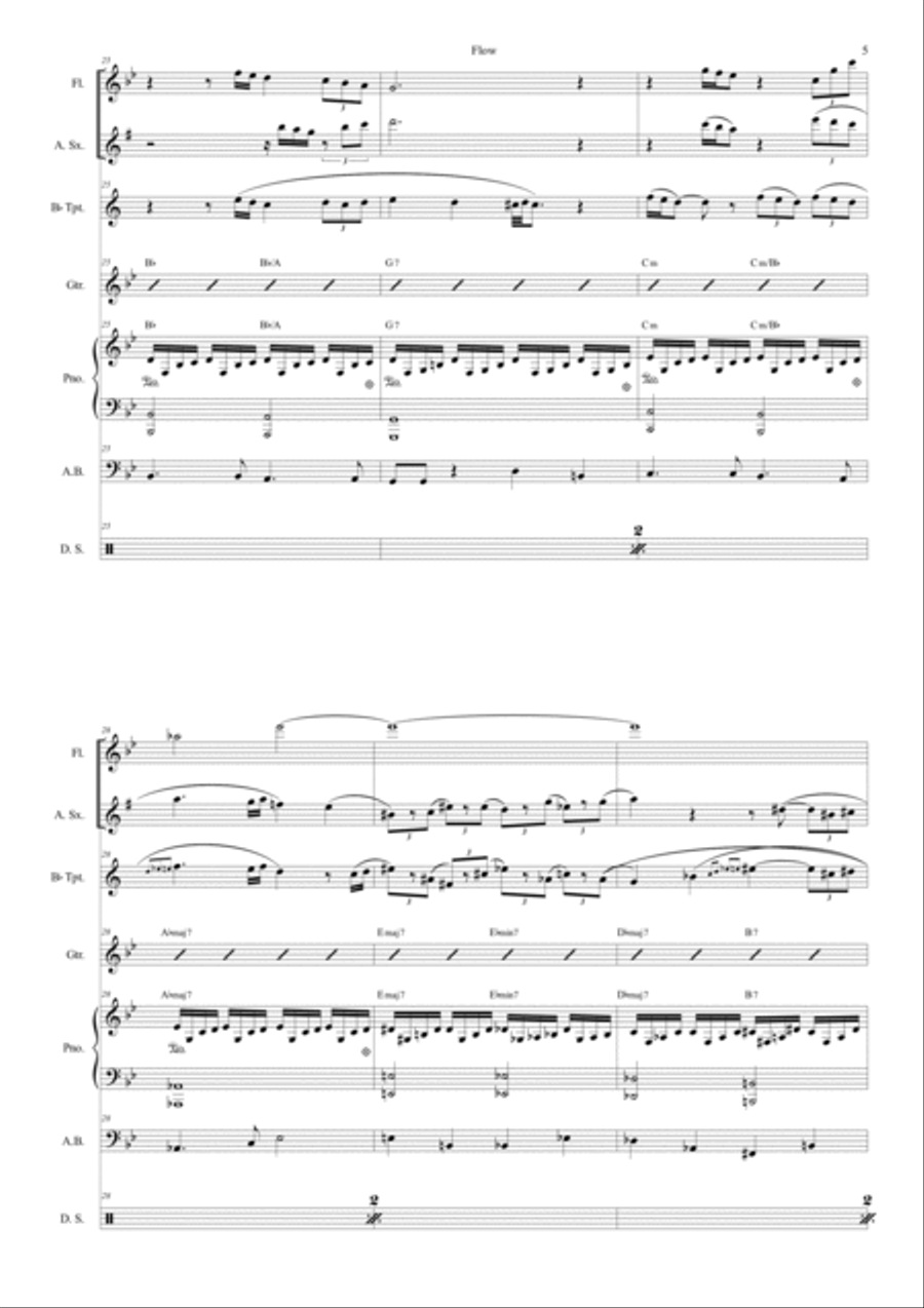 Flow Flow Jazz Ensemble scores gallery preview page 5