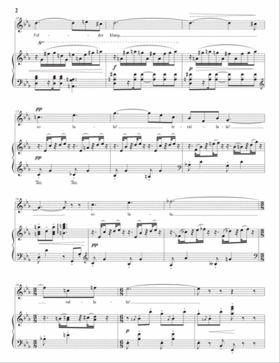 WOLF: Die Spröde (transposed to E-flat major) Voice scores gallery preview page 3