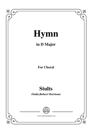 Book cover for Stults-The Story of Christmas,No.3,Hymn,Of the Fathers Love Begotten,in D Major,for Choral and Piano
