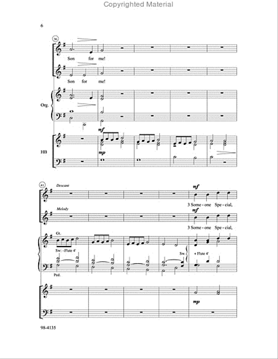 Someone Special (Burkhardt) Unison Choir scores gallery preview page 5