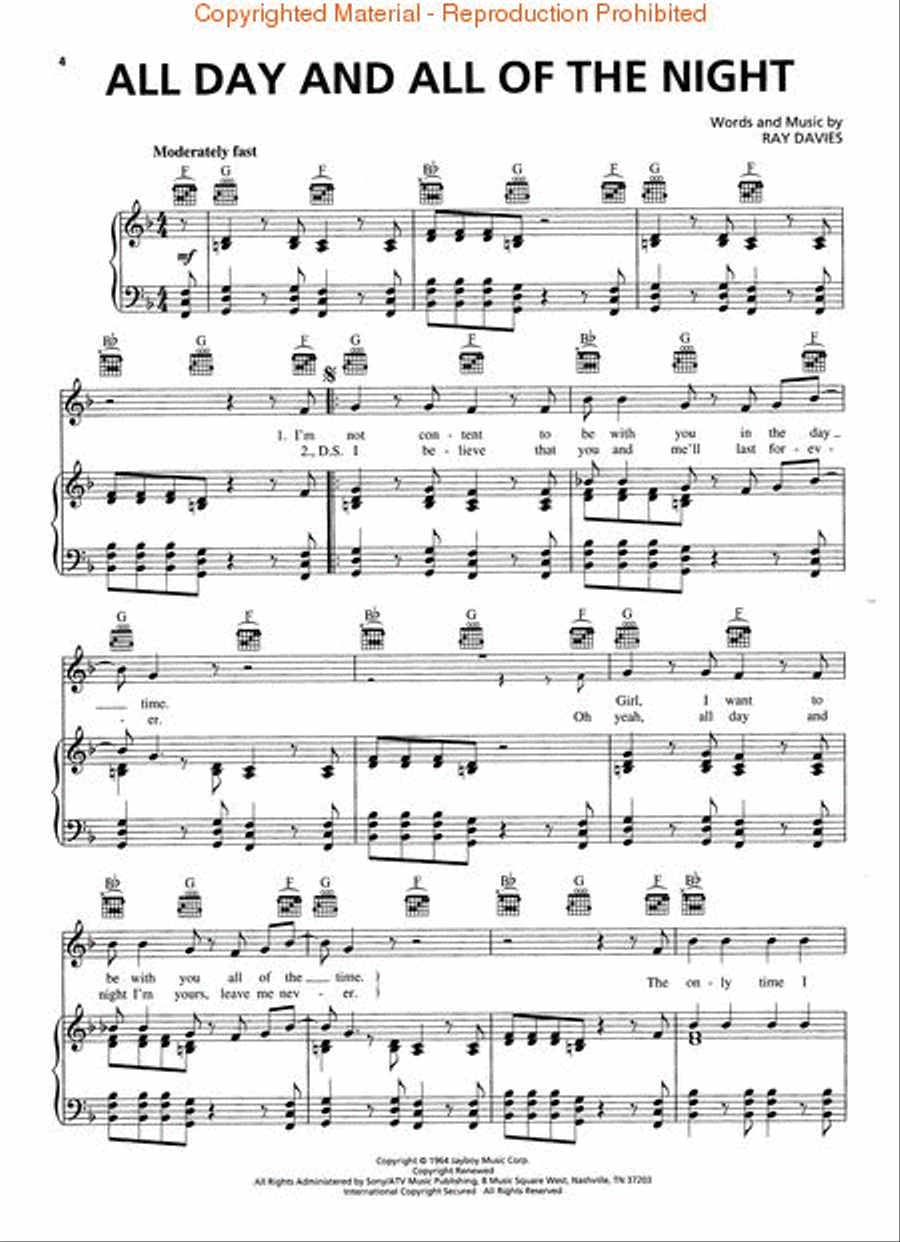 The Kinks Greatest Hits Piano, Vocal, Guitar scores gallery preview page 2