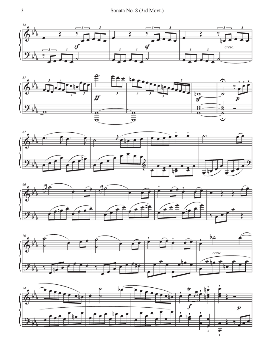 Piano Sonata No. 8 in C minor, Op. 13. 