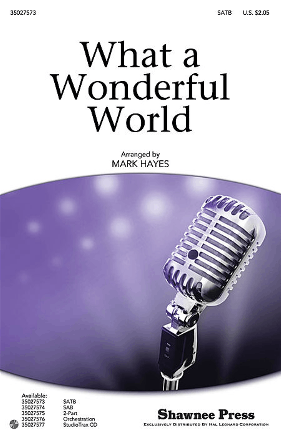 What a Wonderful World Show Choir scores gallery preview page 1