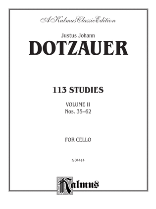 Dotzauer: 113 Studies, Volume II (Nos. 35-62)