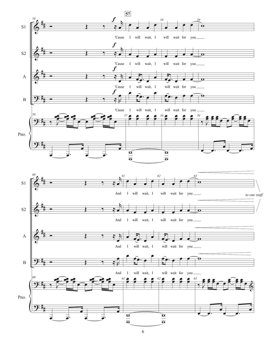 I Will Wait 3-Part scores gallery preview page 6