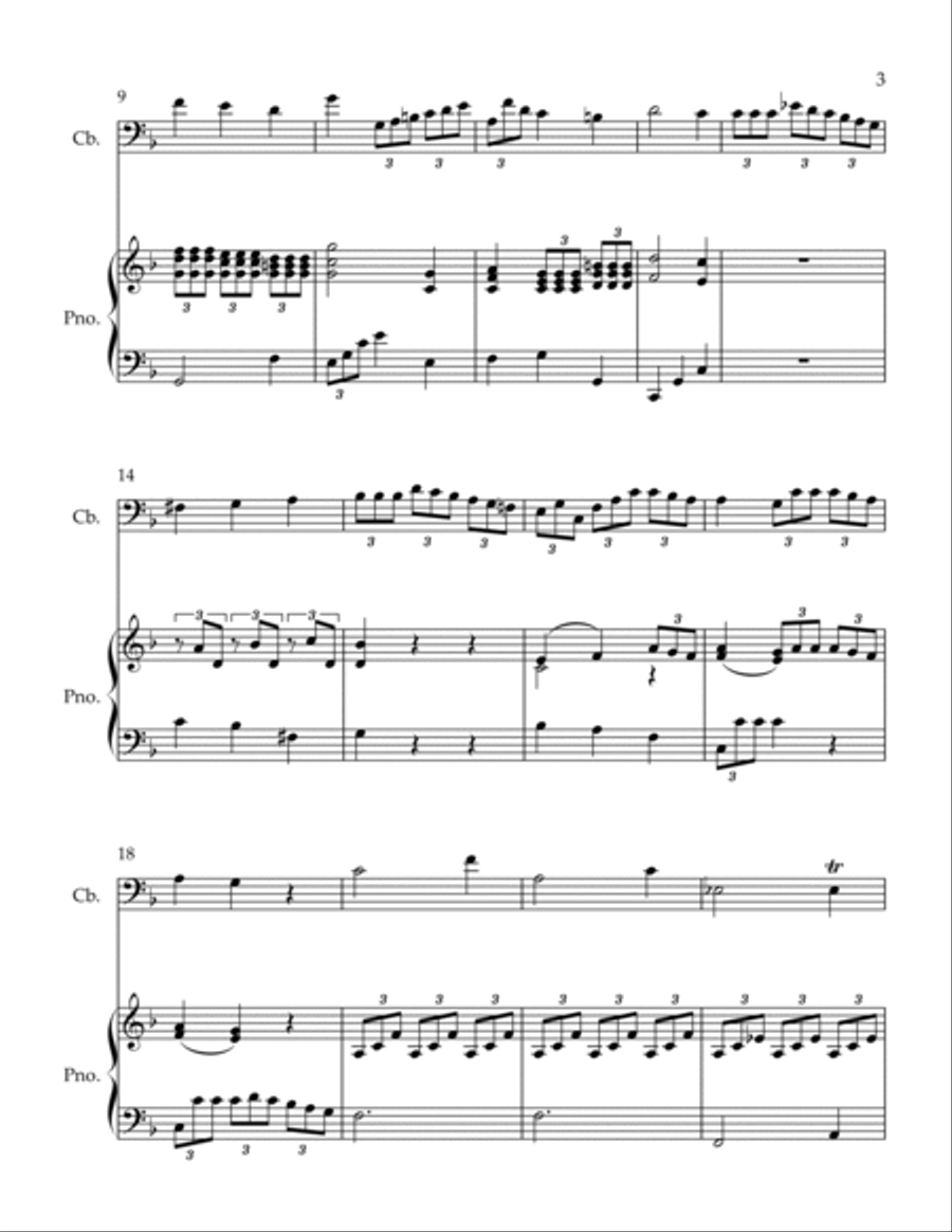 Andante Double Bass scores gallery preview page 3