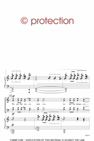 We Are the Music Makers - SATB Octavo image number null