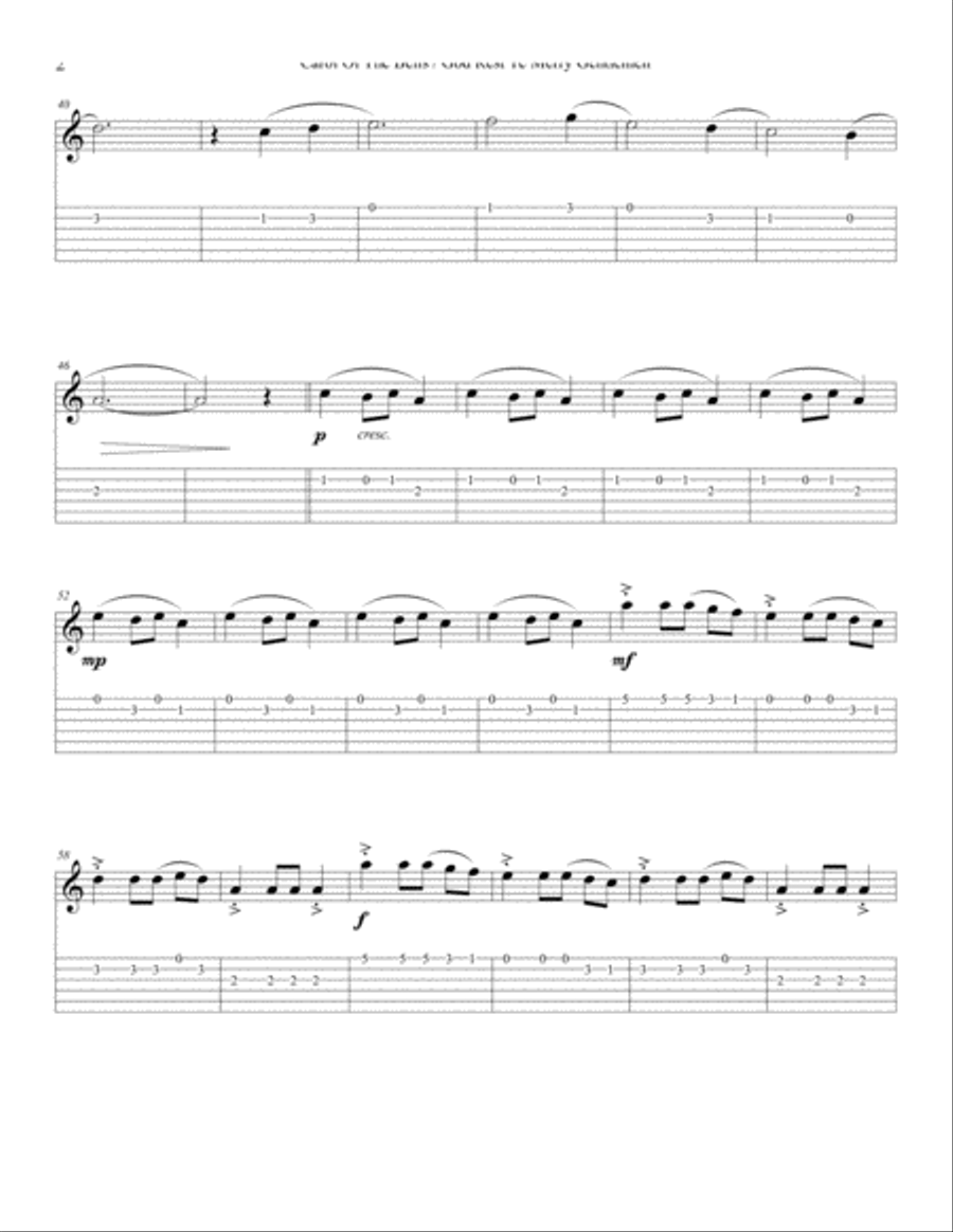 Carol of the Bells / God Rest Ye Merry Gentlemen – Guitar Carol of the Bells / God Rest Ye Merry Gentlemen – Guitar Guitar scores gallery preview page 6