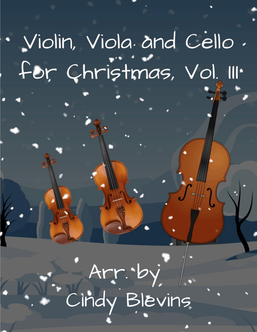Violin, Viola and Cello for Christmas, Vol. III (12 Arrangements) String Trio scores gallery preview page 1