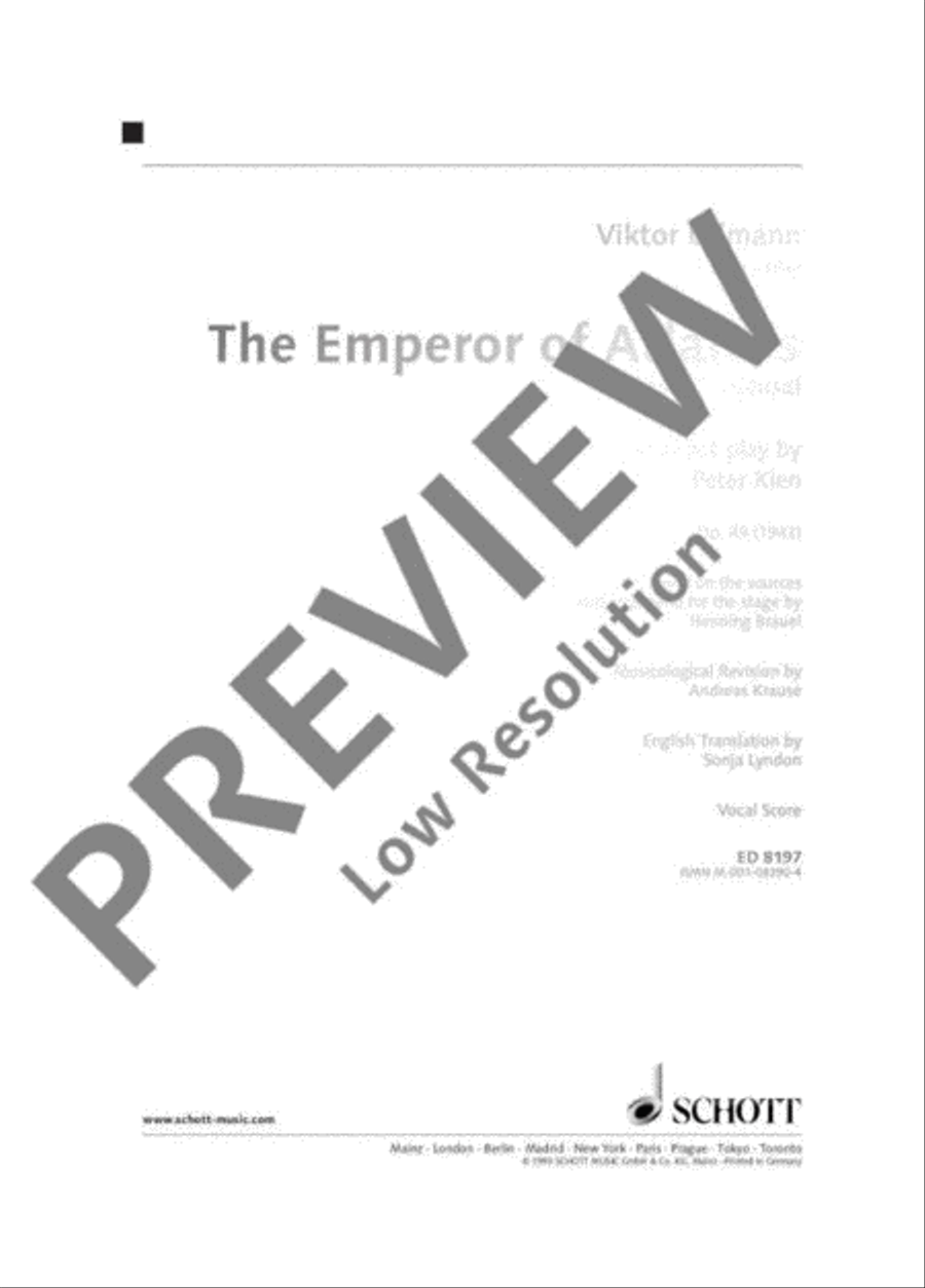 The Emperor of Atlantis Saxophone scores gallery preview page 2