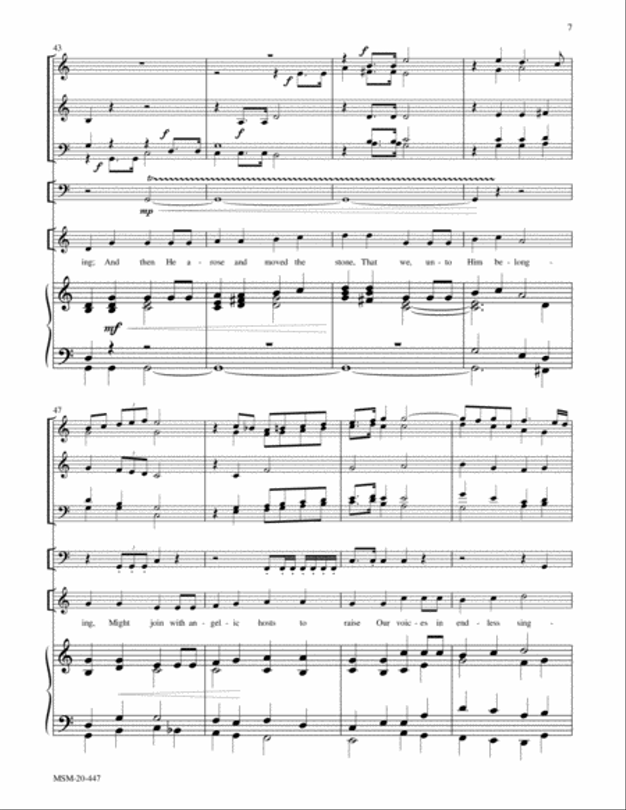 O Day Full of Grace Choir scores gallery preview page 6