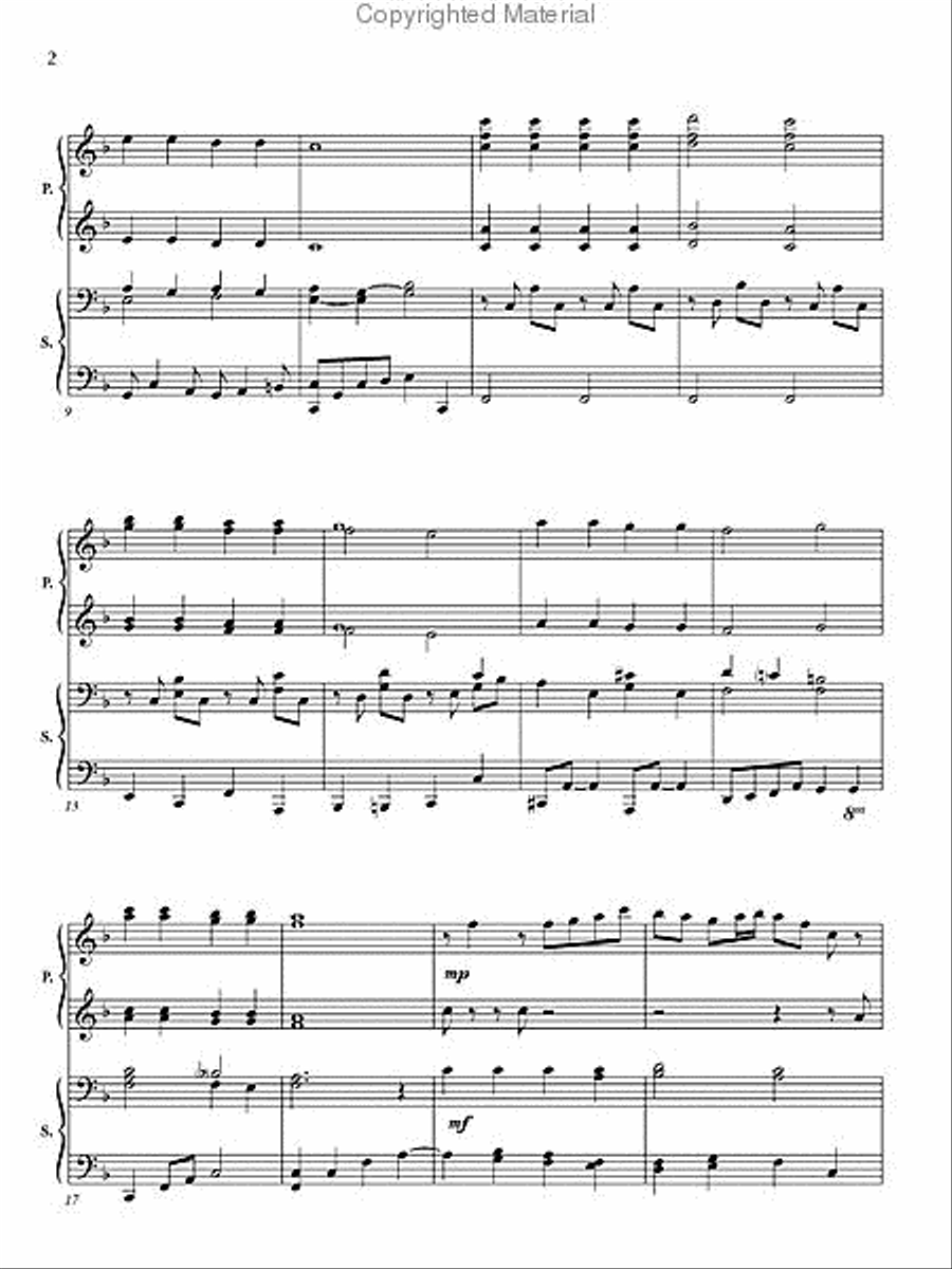 Like a River Glorious 1 Piano, 4-Hands scores gallery preview page 3