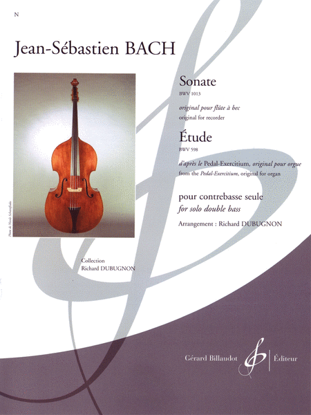 Sonate BWV.1013 / Etude BWV.598