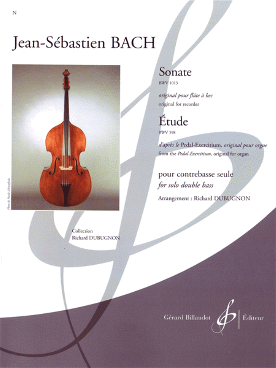 Sonate BWV 1013 / Etude BWV 598 Chamber Music scores gallery preview page 1