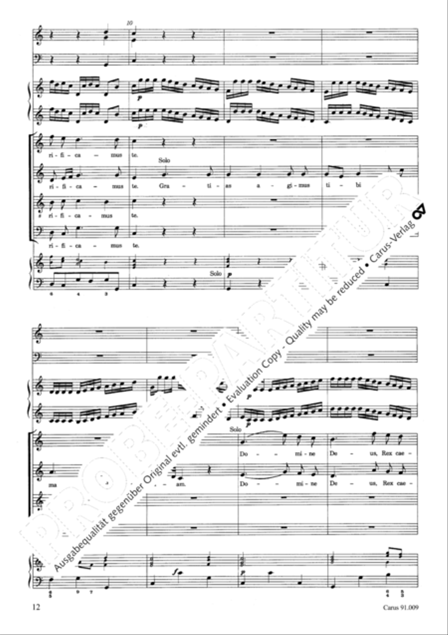 Missa Sancti Gabrielis 4-Part scores gallery preview page 15