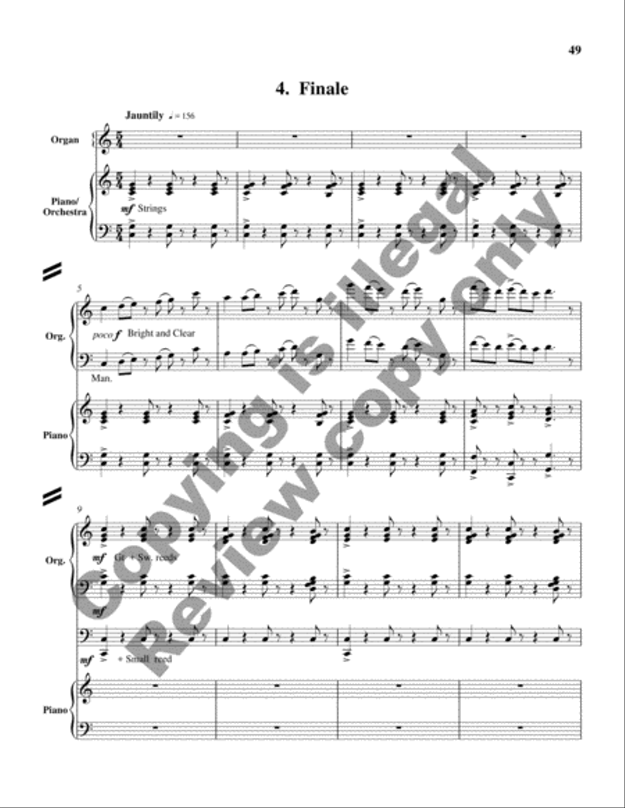Concerto in C Major (Additional Full Score) Organ scores gallery preview page 12