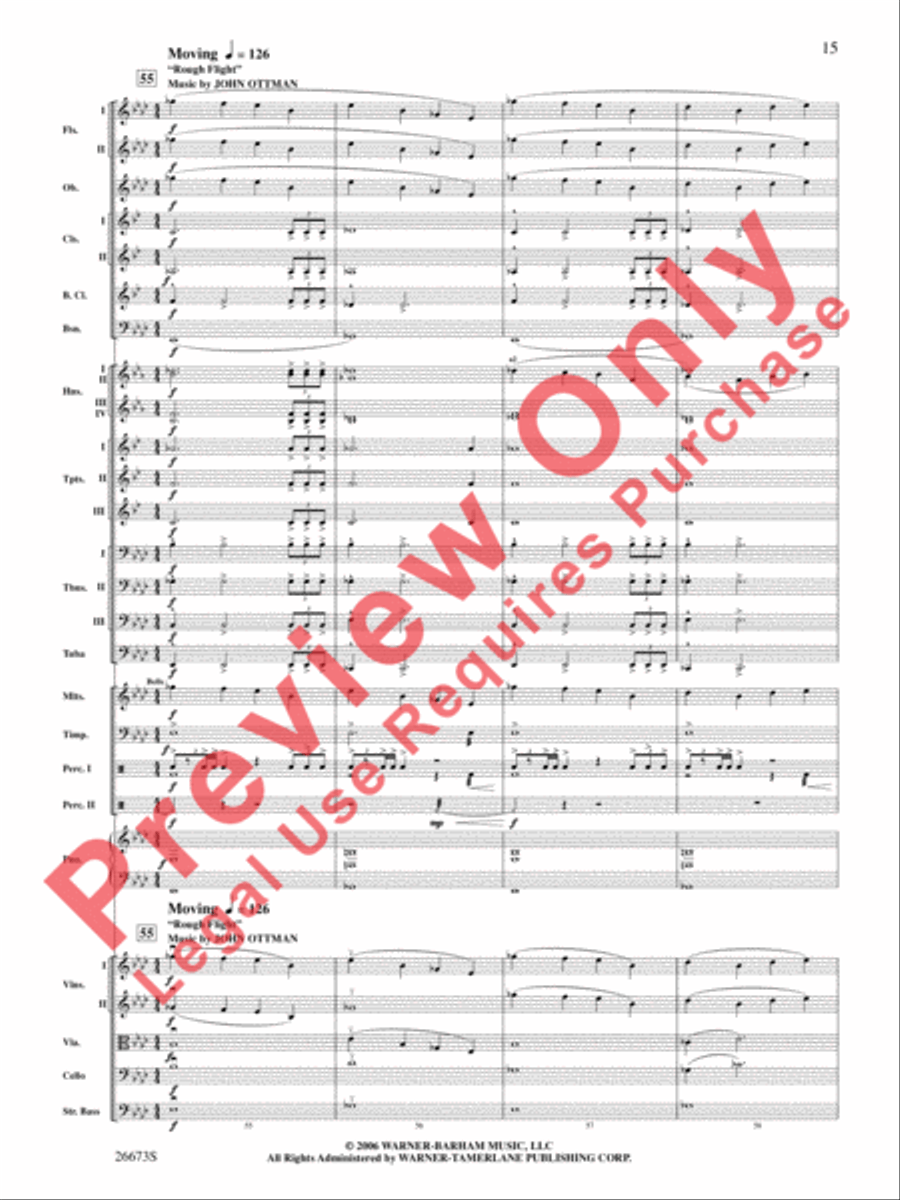 Superman Returns, Concert Selections from Full Orchestra scores gallery preview page 16
