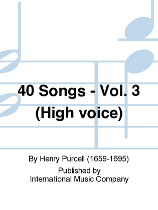 Book cover for 40 Songs - Vol. 3 (High)